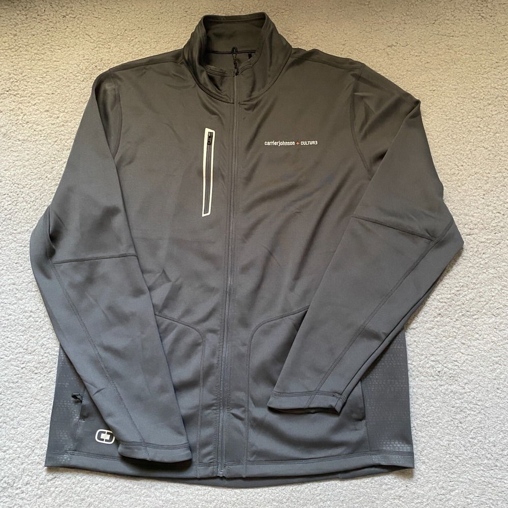 OGIO Endurance Long Sleeve Full Zip Jacket Gray Large Carrier‎ Johnson + Culture